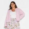 Women's Ribbed Crewneck Cardigan - Wild Fable™ - 2 of 3