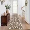 Washable Modern Floral Print Area Rugs for Bedroom Living Room, Soft Non Slip Low Pile Carpet for Home Office - 3 of 4