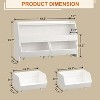 Petrimins  Toy Storage Organizer for Kids, Toy Storage Cabinet with Drawers, Boys and Girls Toy Shelf with Wheels, Kids Bookshelf for Bedroom - 3 of 4