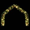 Aghana Digitals 5m Green PVC Christmas Garland with 75 LED Lights, 4 Lighting Effects, Gold/Red - 4 of 4