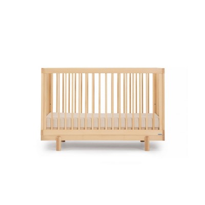 Natural Beechwood 4-in-1 Convertible Crib and Toddler Bed