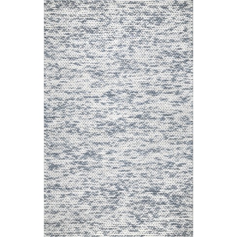 nuLOOM Penelope Braided Wool Area Rug, 8' x 10', Off White 