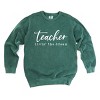 Simply Sage Market Teacher Livin' The Dream Garment Dyed Sweatshirt - 2 of 4