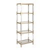 69" Metal and Acrylic Bookcase Gold - Olivia & May: No Assembly, 5 Fixed Shelves - 4 of 4