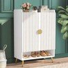 Kumasinova 29.53 Inch Shoe Cabinet,Modern Shoe Storage Cabinet Organizer with 2 Doors and Adjustable Shelves for Entryway,Hallway,Closet - 2 of 4