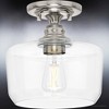 Urban Ambiance Luxury Vintage Ceiling Light 9''H x 9''W,  Brushed Nickel Finish,  Hedland Collection, UHP4064 - 4 of 4