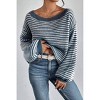 Women's Off-the-shoulder Sweater - dear lover - 2 of 2