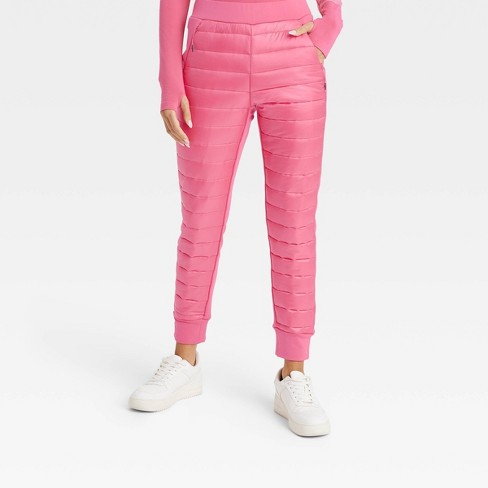 Women's Quilted Puffer Pants - Joylab™ Pink Xl : Target