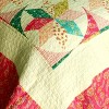 Slickblue 3PC Cotton Vermicelli-Quilted Quilt Set, Full/Queen Size with 2 Shams, 6 Design Options - 4 of 4