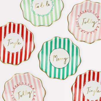 Meri Meri Striped Side Plates (Pack of 8)