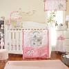 Everyday Kids Precious Moments Noah’s Ark Crib Mobile – Elephant & Giraffe, Pink/Gray, Soft Lullaby, Safari Nursery Décor for Baby Girls - 2 of 4