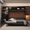 Queen Size Murphy Bed with Sofa and Shelves - 4 of 4