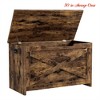 Entryway 30 in Storage Chest, Wooden Storage Bench with Safety Hinge, Easy Assembly, Large Shoe Bench - 2 of 4