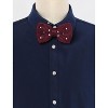INSPIRE CHIC Men's Knitted Polka Dots Adjustable Bow Tie - 2 of 4