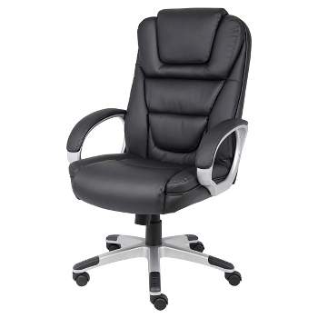 Executive Leatherplus Chair Black - Boss Office Products