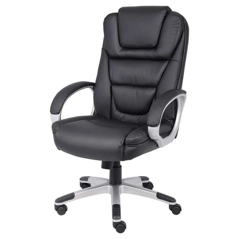 Executive Leatherplus Chair Black - Boss Office Products, 1 of 7