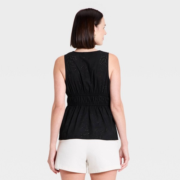 Top peplum con lazo al frente para mujer - A New Day™ 2