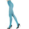 Memoi Wild Side Cotton Sweater Tights Aqua S-M - 2 of 3