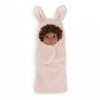 LullaBaby 14" Baby Doll with Curly Brown Hair & Brown Eyes with Cuddler Wrap - 4 of 4