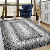 Braided Printed Runner Rug Washable Non-Slip Boho Accent Rug for Hallway, Living Room, Bedroom, Kitchen - 2 of 4