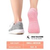 FURNIinspire 6 Pairs Pilates Stockings Toes Home Pilates Socks for Women Non Slip Grippers Yoga Crew Socks Barre, Multicolored, 7.41"*0.39"*0.39" - 2 of 4