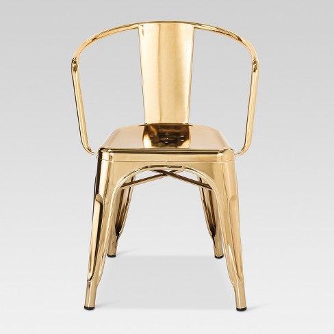 Carlisle Couture Metal Dining Chair Gold Ace Bayou Target