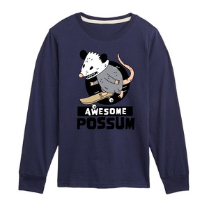 Boys' - Instant Message - Awesome Possum Long Sleeve Graphic T-Shirt - 1 of 4
