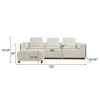 L-Shaped Sectional Sofa 5-Piece with Modular Design, Larger Seats and Reversible Cushions - 3 of 4