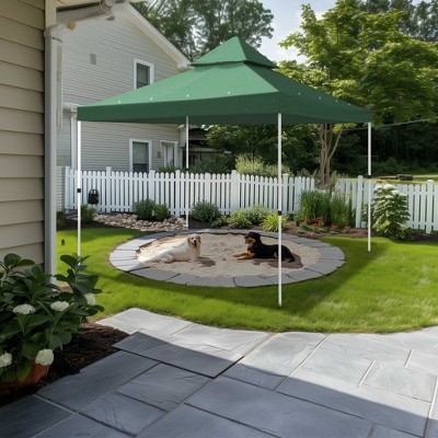 Yescom 8'x8' Green Polyester Dual Tier Gazebo Canopy Replacement