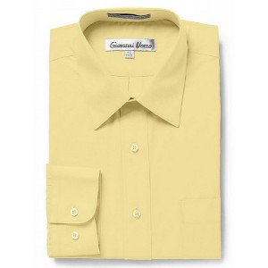 Gentlemen's Collection Men's Regular Fit Long Sleeve Dress Shirt – Available in Multiple Colors - 1 of 2