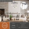 VAXCEL Kassidy 5 Light Black Industrial Teardrop Chandelier Clear Glass - 2 of 4