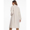 INSPIRE CHIC Women's Notch Lapel Double-Breasted Mid-Length Long Coat - 3 of 4