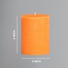 3x4 inch Pillar Candles Set of 3 ¨C Unscented Dripless Rustic Candles for Decor, Centerpieces, Weddings - 3 of 4