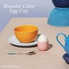 DANMARK LYNGBY Porcelain Egg Cup - Ceramic Holder for Soft Boiled Eggs - Decorative Breakfast Server - Cute & Colorful Egg Cups (Rose) - 3 of 4