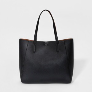 Reversible Tote Handbag - A New Day Black/Brown, Women