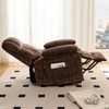 Mjkone Velvet Power Lift Recliners Chair With Lumbar Heating And 8-Point Vibration Massage,Recliner Armchair For Elderly - 2 of 4