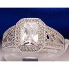 Desiree Engagement Ring Halo Women Emerald Cubic Zirconia Ginger Lyne Collection - 2 of 4