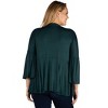 Womens Plus Size Flared Open Front Cardigan - image 3 of 4