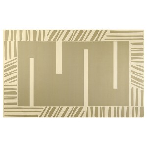 Unique Bargains Abstract Geometric Pattern Waterproof Non-Slip Rug - 1 of 4