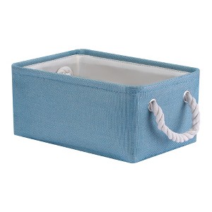 Unique Bargains Fabric Collapsible Sturdy Spacious Storage Bins 3 Pcs - 1 of 4