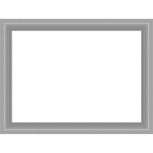 Amanti Art Peak Polished Nickel Narrow Framed Dry Erase Magnetic Board - 1 of 4