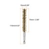 Unique Bargains Sturdy Wear-resistant 1/4" Hex Shank Handle Cleaning Brass Bore Brush - 2 of 4