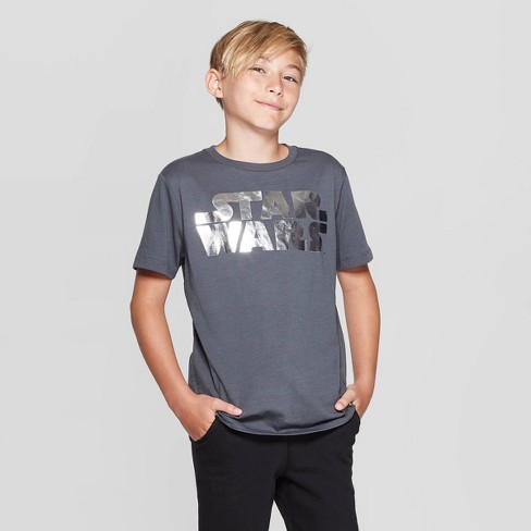 Boys Star Wars New Hope Logo T Shirt Gray Disney Store Target