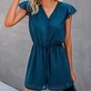 LEVEN SIXTEEN Swiss Dot Pocketed Summer Fashion Romper - 3 of 3