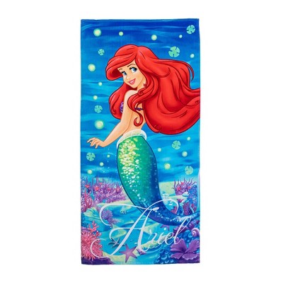 The Little Mermaid Ariel Beach Towel Blue