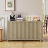 TackView 55" Fluted Sideboard Buffet Cabinet with Adjustable Shelves, Modern Storage Console for Living Room, Entryway, Dining Room Kitchen - 3 of 4