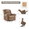 GlasFlength Accent Chairs Modern with Comfortable Seating for Living Room or Lounge Area Brown,38.6”*39”*41.3" - 2 of 4