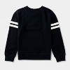 Girls' Adaptive Halloween Pullover Sweatshirt - Cat & Jack™ Black - 2 of 4