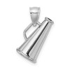 Black Bow Jewelry 14k White Gold 3D Polished Megaphone - 3 of 4