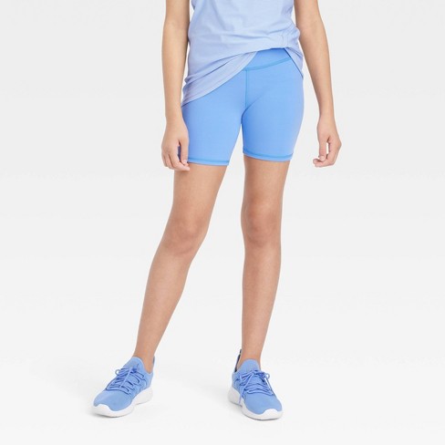 Girls' Gym Shorts - All In Motion™ Light Blue Xl : Target